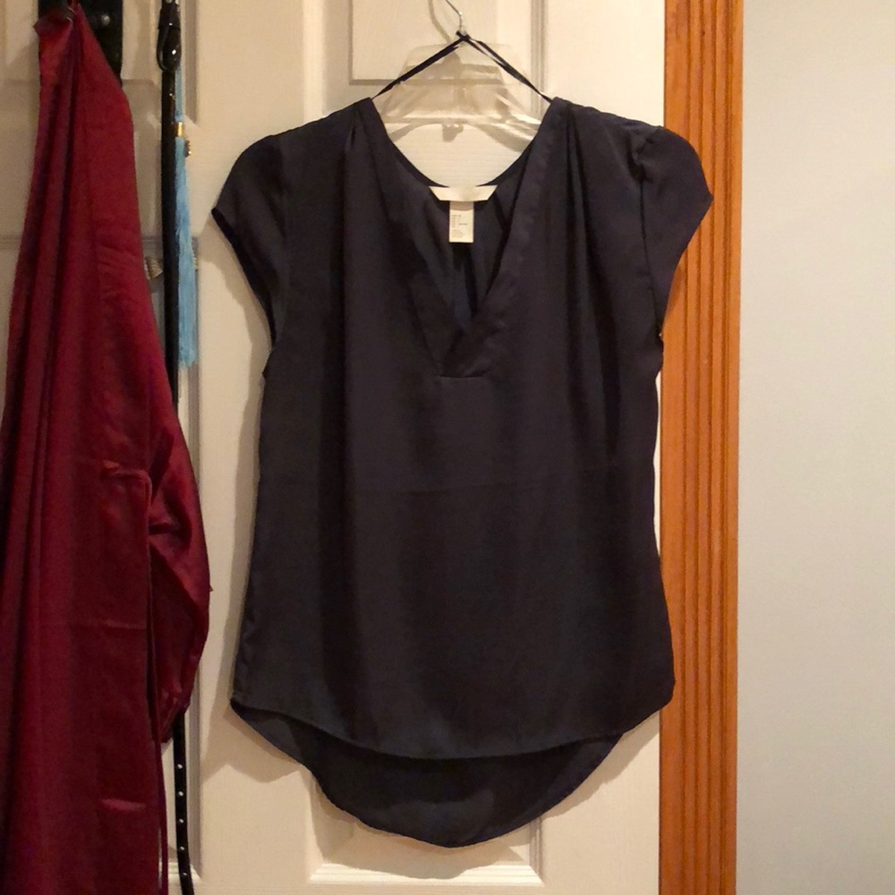Short sleeve silk Blouse